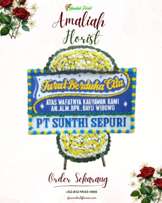 Papan Bunga Duka di Jeneponto