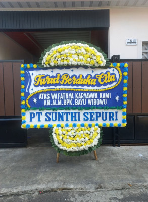 Papan Bunga Duka di Jeneponto