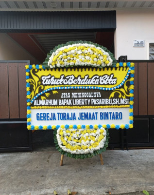 Papan Bunga Duka di Jeneponto